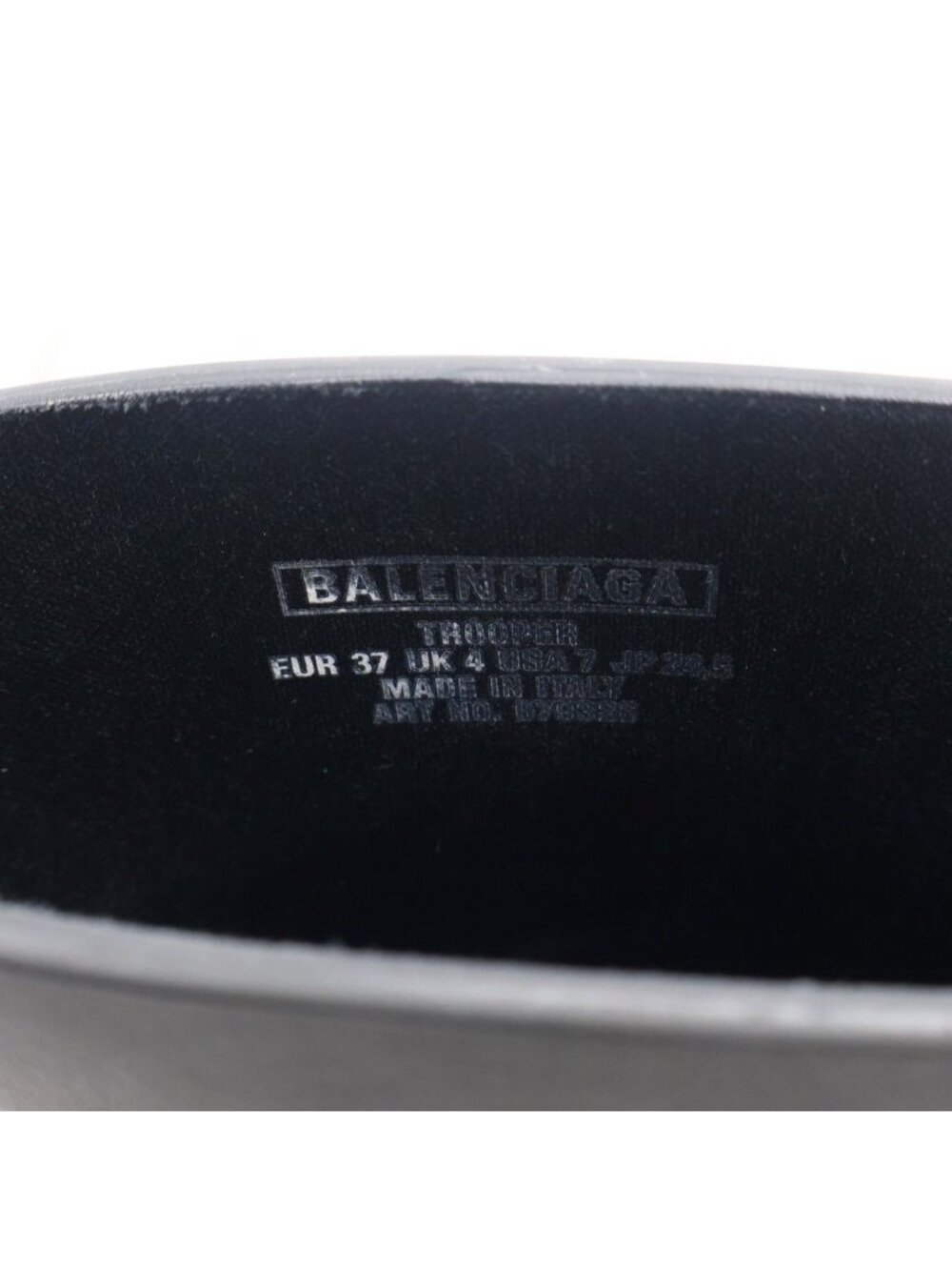 Balenciaga Trooper Rubber Boot Black - Gem